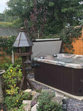 Quattro Hot Tub 4-Person Spa – Compact Design with Lounger and Captain’s Chair Patio Elegance