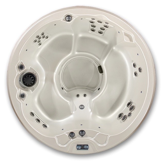 Northstar Round Hot Tub - 7' Outdoor Spa for 5 Adults Patio Elegance