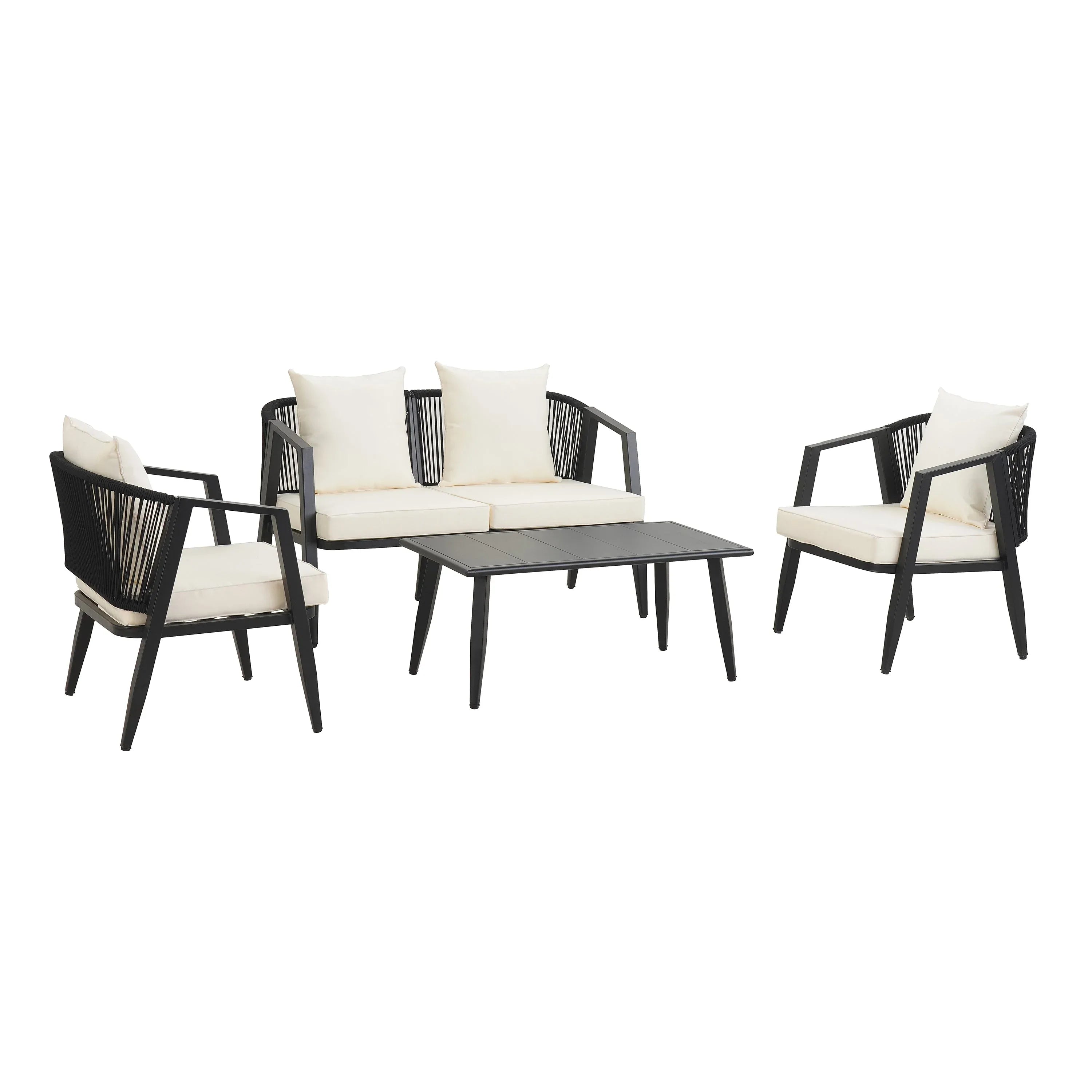 Durable and Comfortable Outdoor Seating Set,Suitable for Patios, Trustymall