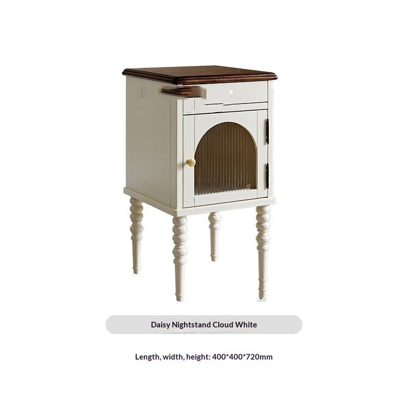 American-style Solid Wood Luxury Bedside Table Bedroom Furniture Storage FLIPSTYLEZLLC
