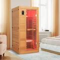 Far Infrared Wooden Sauna Room with Bluetooth Speakers and Oxygen Ionizer for 1-2 person Gamba Beauty