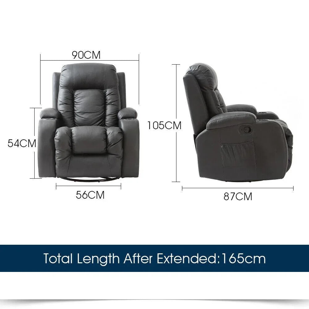 Levede Electric Massage Chair Zero Gravity Chairs Recliner Full Body Trustymall